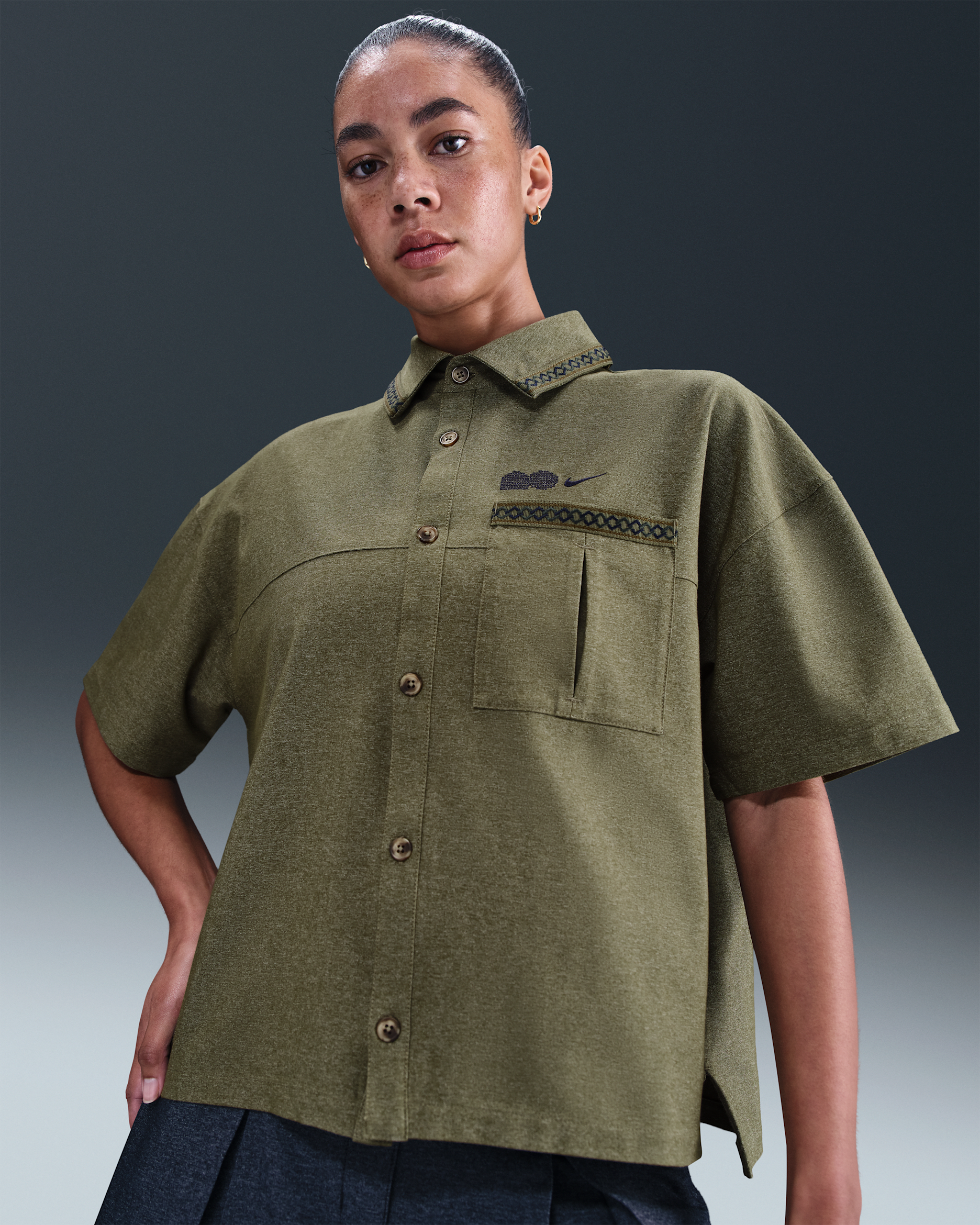 Naomi Osaka Oversized Short-Sleeve Top. Nike.com